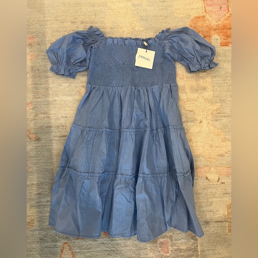 Peixoto coco mini dress in blue paradise